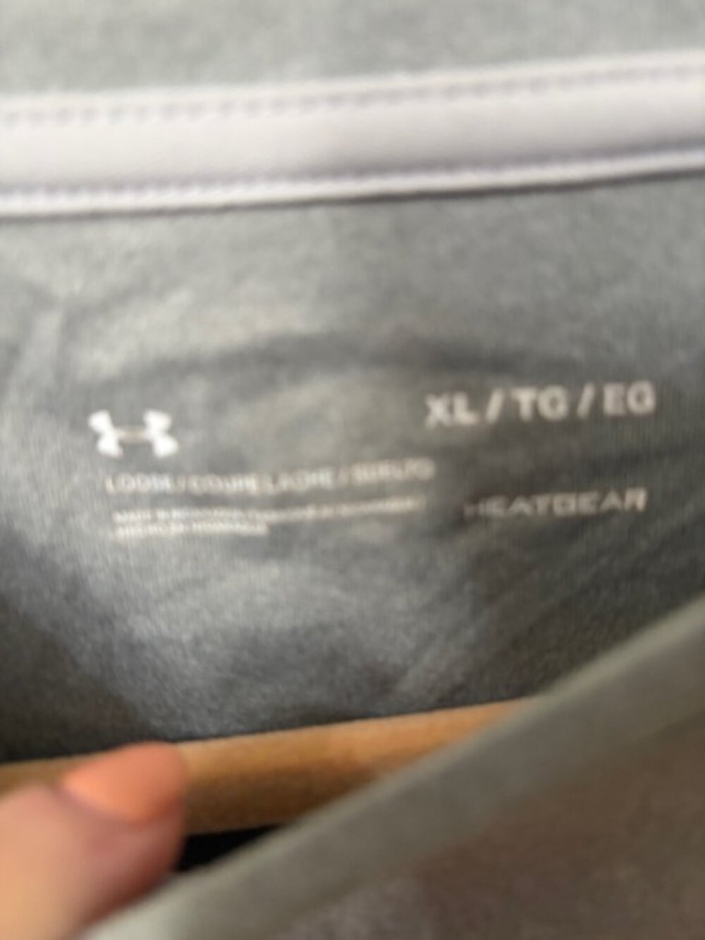 Under Armour Gray HeatGear Loose Fit Short Sleve Athletic T-Shirt Men's XL - Picture 5 of 7